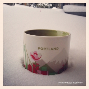 Easy iced coffee in the Portland snow